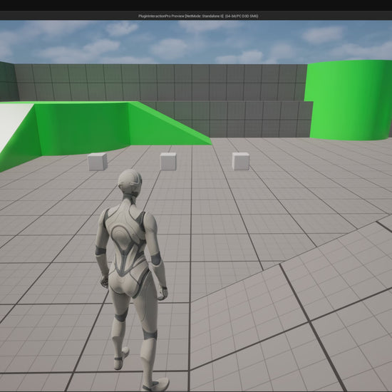 Demo du système d'interaction pro sous UE5 : Démonstration des types d'interaction Press, Tap et Hold ainsi que du calcule automatique du meilleur interactable.