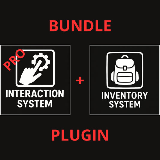 Icône du bundle entre le plugin Unreal Engine Interaction System Pro et Unreal ngine Inventory System