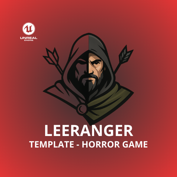 Template UE5 Horror Game – Image produit Leeranger pour jeu d’horreur third-person